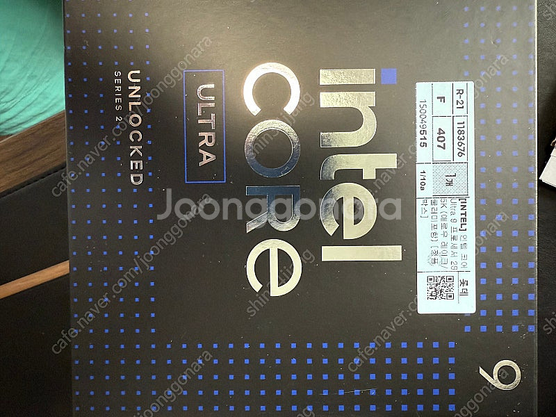 인텔 코어 울트라9 프로세서 285K 정품박스 판매합니...--1