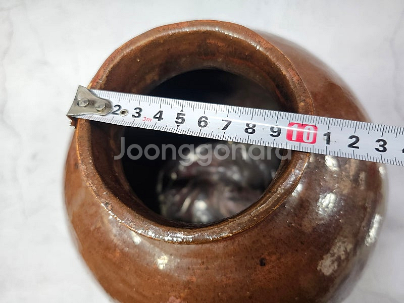 진사 달항아리 도자기 28x22cm ​--4
