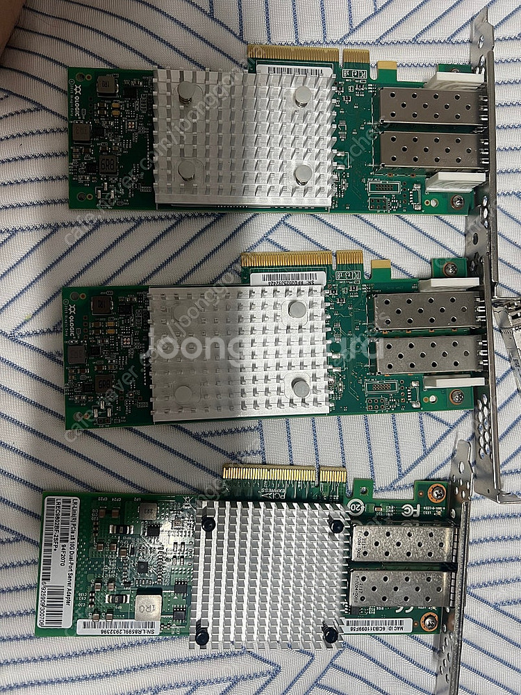 10g sfp 듀얼 랜카드 3개 지빅 6개 포함--0