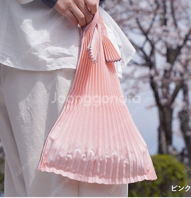 플레코 PLECO 플리츠 에코백 새상품--5