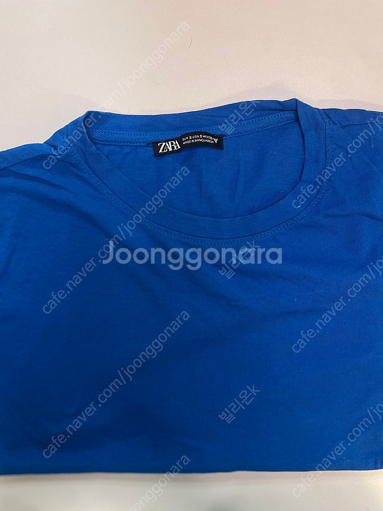 자라 파랑 티셔츠 흠뻑쇼--0