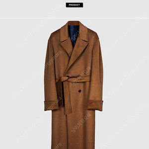 [Tollegno 원단/캐시미어100%] 포커페이스 셰퍼드 코트 (48사/카멜)