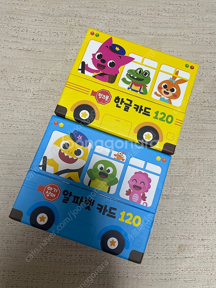 핑크퐁 한글카드 아기상어 알파벳카드 일괄--0
