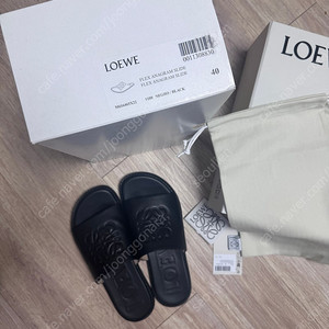 LOEWE. 로에베 가죽로고. 슬리퍼. 2025SS (블랙 /40사이즈)
