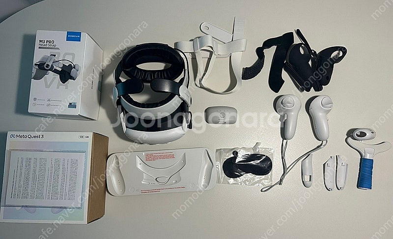 매타퀘스트3 + BOBOVR M3 Pro(S급) 풀세트--0