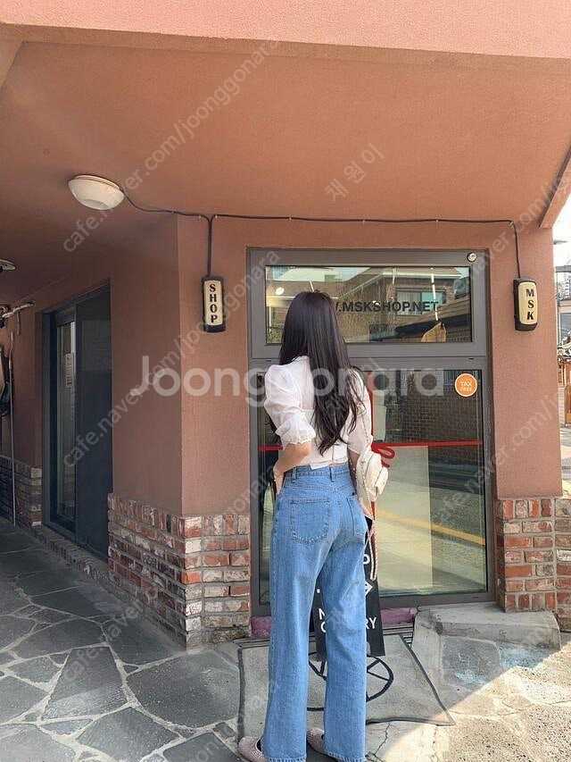 시예 타임데님 중청 M 숏 새상품--6