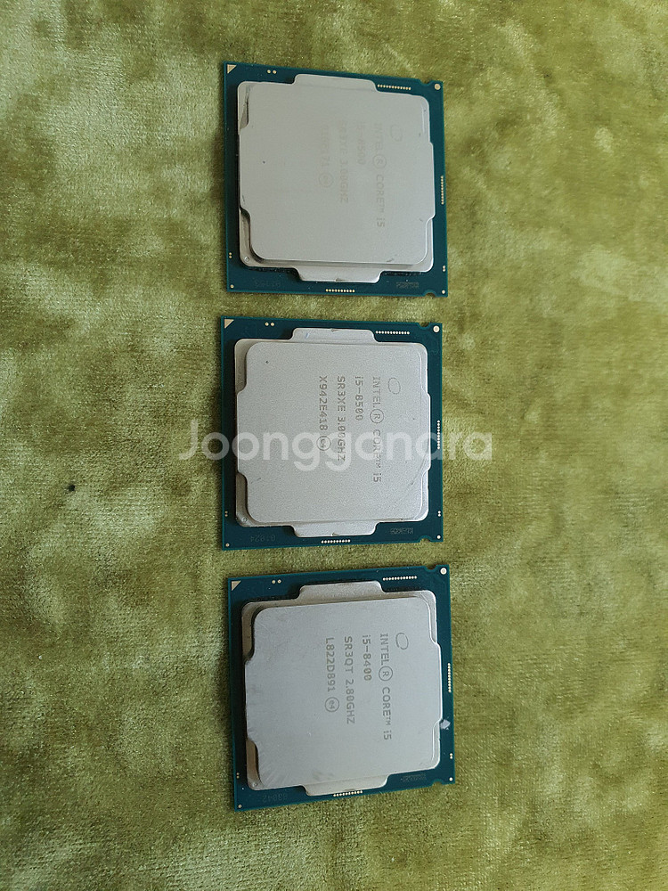 인텔 cpu i3-8100 4개 개당25000원 4개전...--1