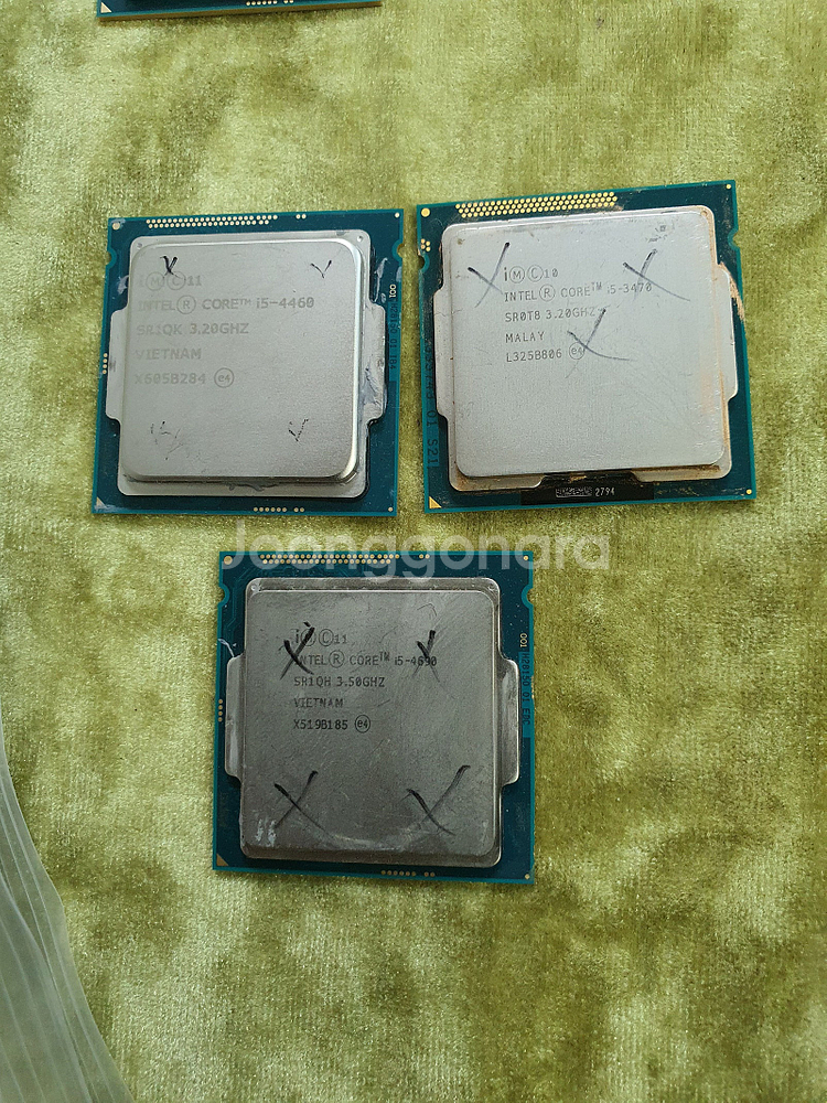 인텔 cpu i3-8100 4개 개당25000원 4개전...--5