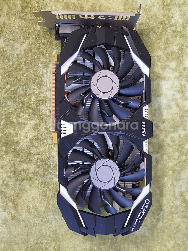 그래픽카드 msi gtx1060 3g 사용량 적은 a급...--0