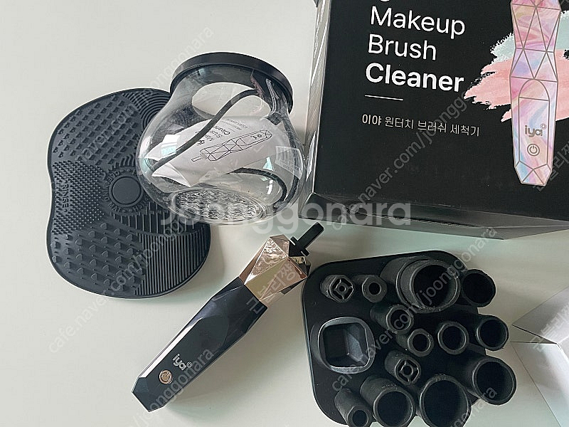iya 이야 원터치 브러쉬 세척기 블랙--0