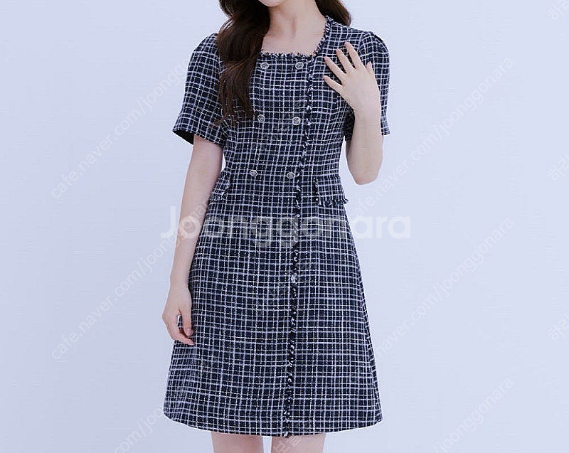 로엠 더블 트위드 원피스 블랙 M--0