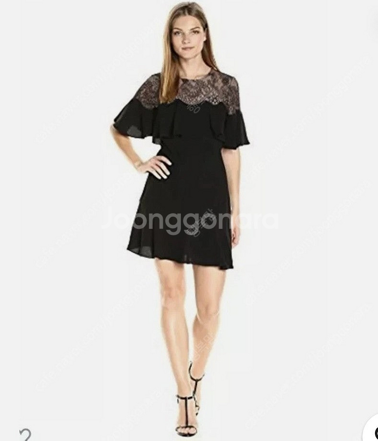 텍새상품) BCBGMAXAZRIA 러플 원피스--0