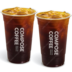 오늘까지 컴포즈 아메리카노 ICE 테이크아웃 2개 3,200원
