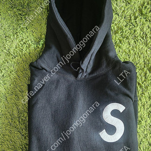 슈프림 S로고 후드 블랙 L 15FW 슈프림 플레이보이 후드 블랙 L