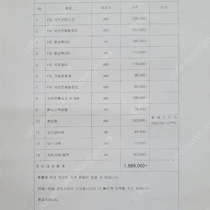 펜싱 사브르 풀세트 (사이즈40)신발 230(실사용 한달)