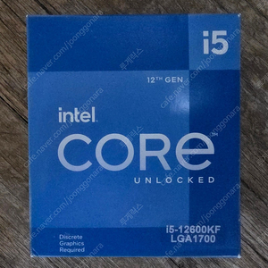 인텔 i5-12600KF 박스