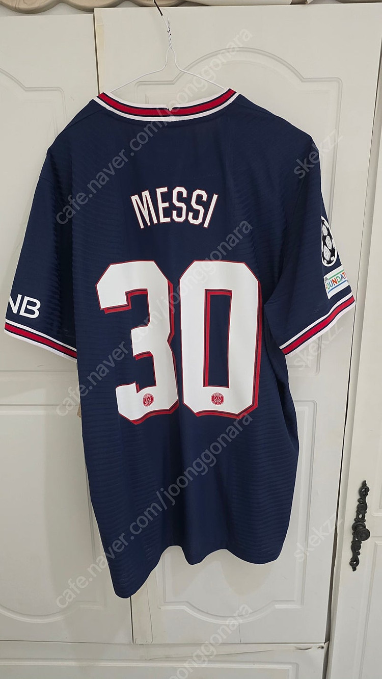 PSG 파리 생제르망 메시 21-22 홈 선수지급용 사이즈XL 나이키 ADV 챔스버전 이미지