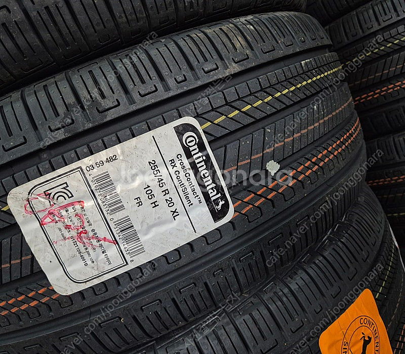 255 45 20 콘티넨탈 크로스컨택 RX 스펀지 0724 새타이어--5