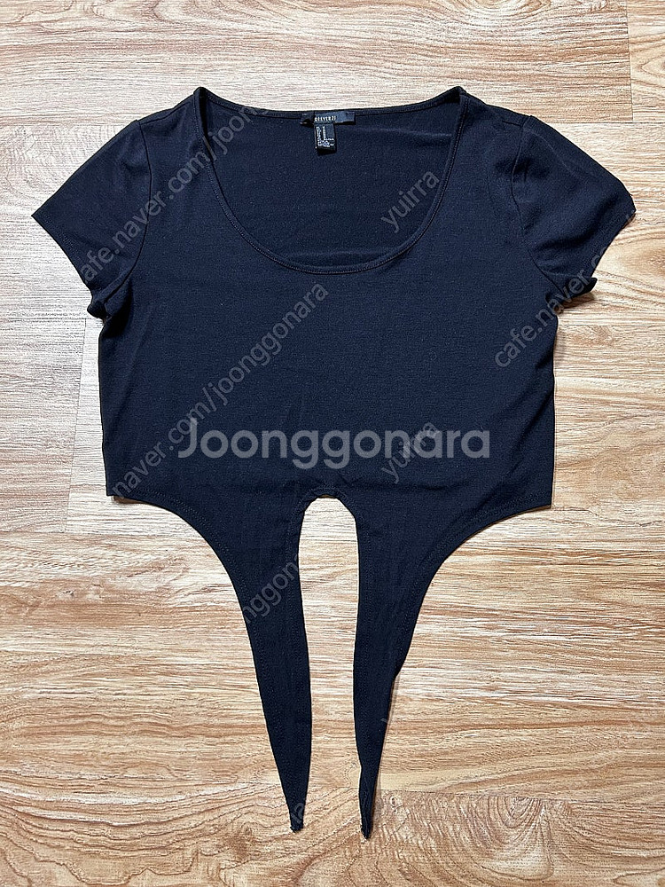 포에버21 블랙 크롭 반팔 티셔츠+보세 비즈 큐빅 레터...--0