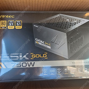 Antec GSK 750W 80PLUS골드 풀모듈러 ATX3.1 새제품 판매합니다