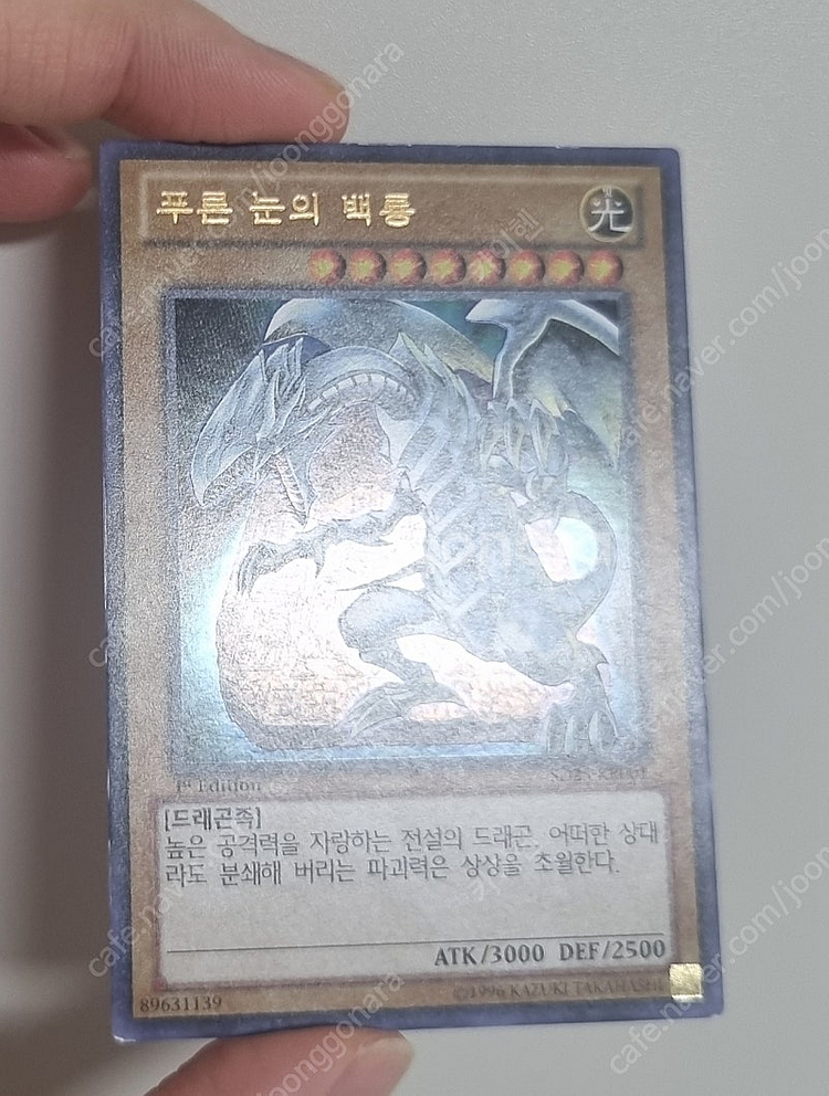 유희왕 카드 푸백 푸른눈의백룡 SD-25 1st 퍼에 ...--2