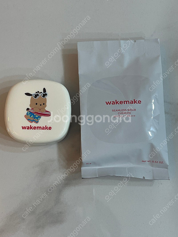(미사용)웨이크메이크 심리스 웨어 쿠션 19 포슬린리필--0