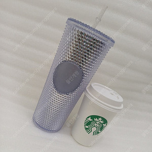 택포 스타벅스 한정판 블링 콜드컵 텀블러 벤티 710ml 대용량 미사용 사랑봉봉
