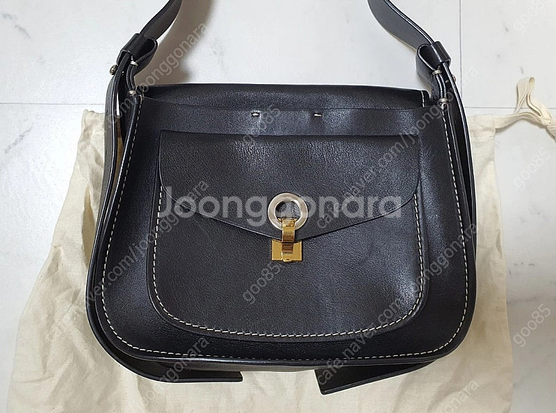 마르니 블랙 가죽가방--1