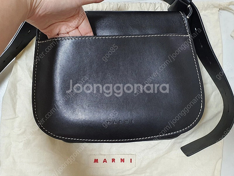 마르니 블랙 가죽가방--7
