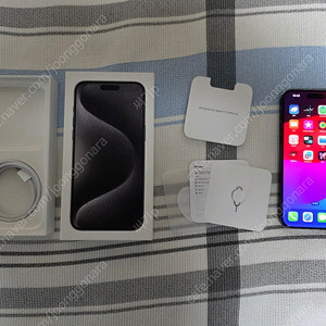 아이폰 15 프로맥스 1TB 블랙티타늄 풀박스 팝니다.