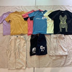 쌍둥이 아동 남아 여아 130사이즈 상하복 일괄판매해요(택포)