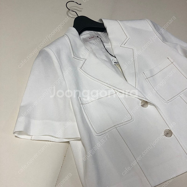 *미착용* 리스트 LIST 25년 린넨 반팔 스티치 크...--8
