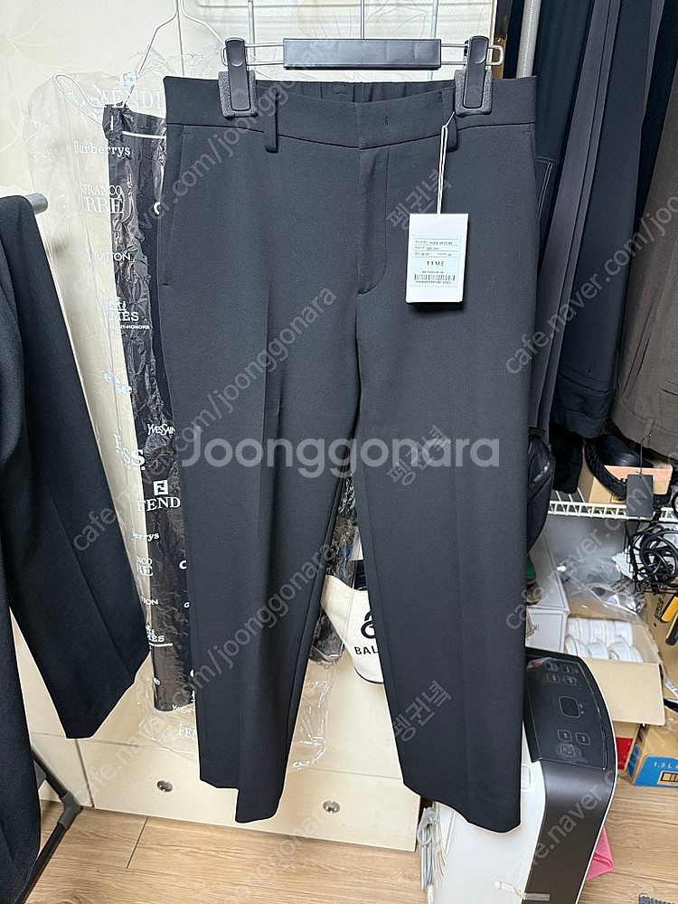 타임옴므 백 밴딩 와이드 팬츠--0