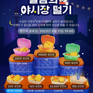 틱톡라이트 미접 야시장 4개 700원