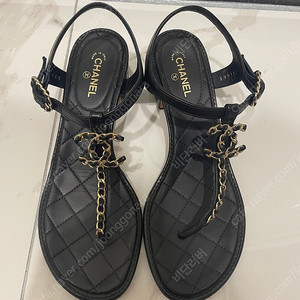 샤넬 cc로고 샌들