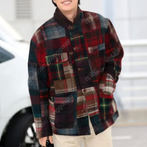 폴로 랄프로렌 24FW 남성 플래드 패치워크 울 재킷