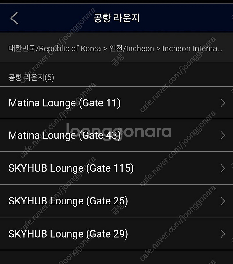 인천국제공항 라운지 이용권 1매--1