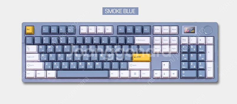다얼유A104PRO FLEX 유무선 기계식키보드 저소음머스타드축(스모키블루) 미개봉 7만원--0