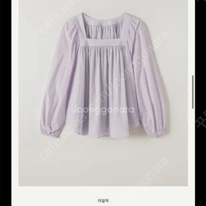 시에 러플코튼블라우스 라벤더 xs