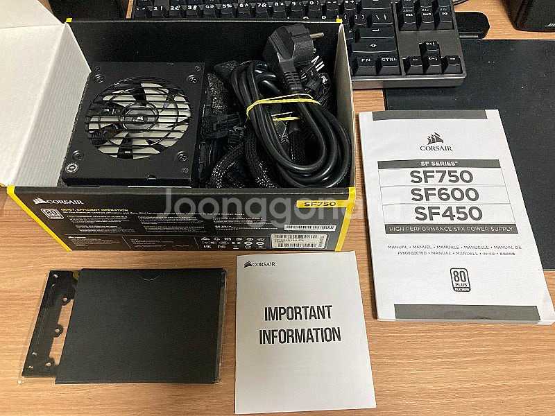 커세어 정품 SF750 풀모듈러 sfx 플래티넘 파워--6