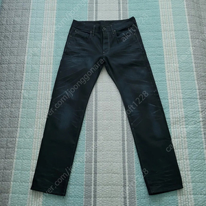 지스타로우 G star raw. 3301 스트레이트 다크블루워싱 반코팅진. 32사이즈 / 지스타로우 트라우져 블랙코팅 데님팬츠. 33사이즈.