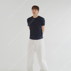 호아이보 와이드 데님 팬츠 화이트