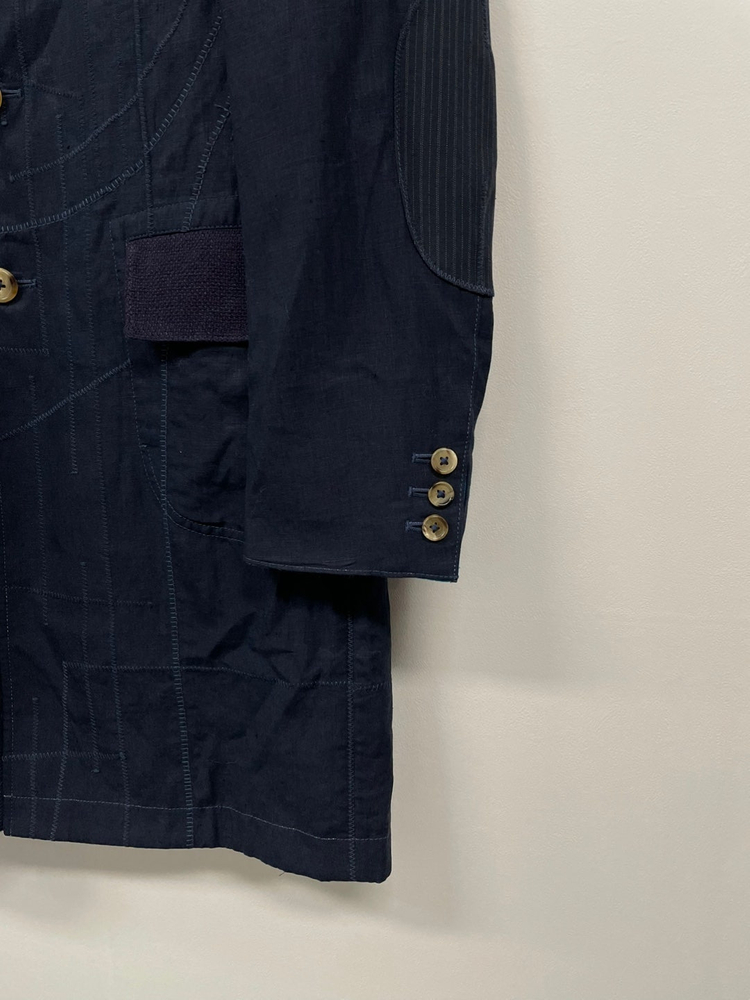 95~100,31인치)꼼데가르송 준야와타나베 린넨 코트, 돌체앤가바나 산양 가죽 스웨이드 배색 청바지 판매합니다. 이미지