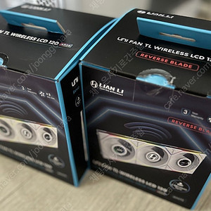 [미개봉/새상품] 리안리 UNI FAN TL Wireless LCD 120 (3팩, 화이트)/리버스 TL120 무선
