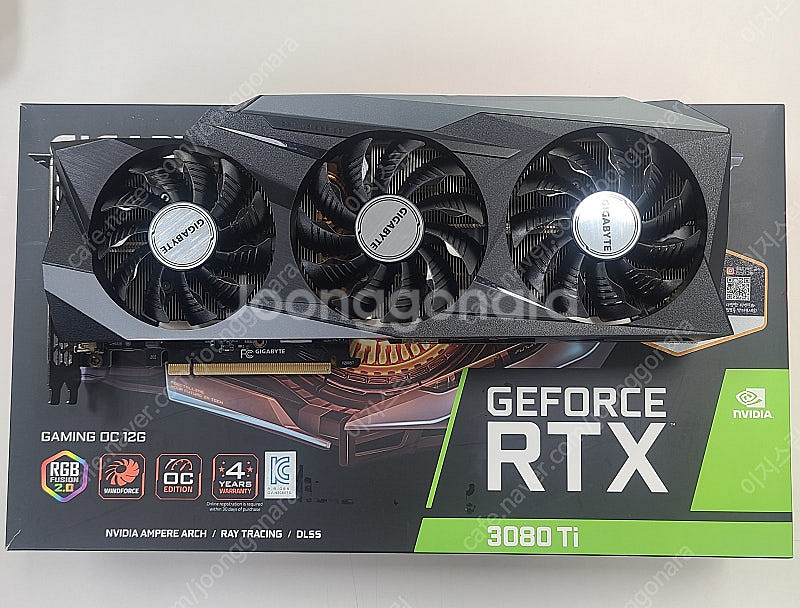 기가바이트 게이밍OC 3080ti 팝니다--0