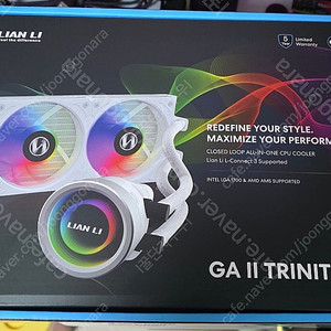 리안리 GALAHAD II Trinity 240 (화이트) 미사용 판매 합니다
