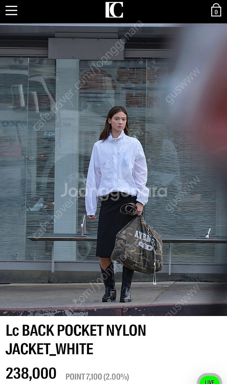 로우클래식 바람막이 자켓--0