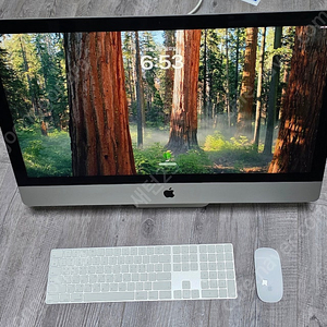 아이맥 2020 27인치 i5 16기가램 1TB SSD 풀사이즈 키보드 (윈도우10 설치가능)