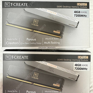 TeamGroup T-CREATE DDR5-7200 CL34 EXPERT 24Gx2 팝니다.