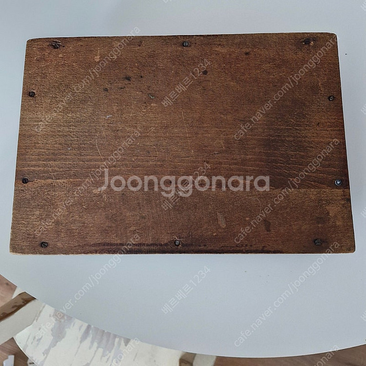 프랑스 앤틱 빈티지 천사 우드 트레이--4